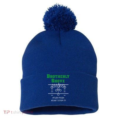 Brotherly Shove Pom Pom 12in Knit Beanie