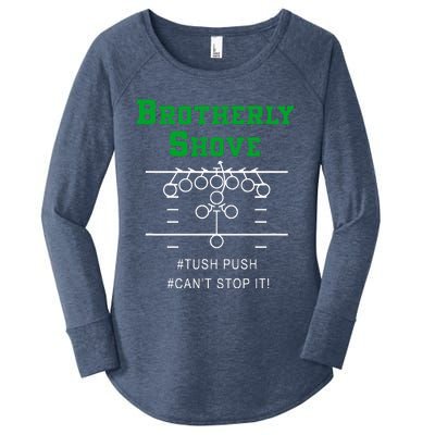 Brotherly Shove Women's Perfect Tri Tunic Long Sleeve Shirt