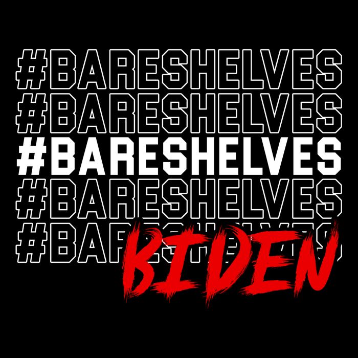 Bare Shelves Biden Backpack