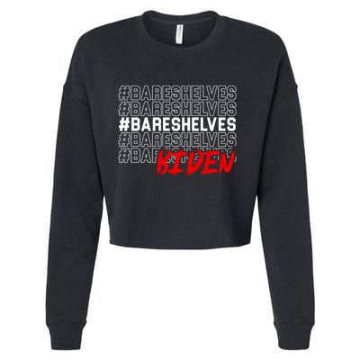Bare Shelves Biden Cropped Pullover Crew