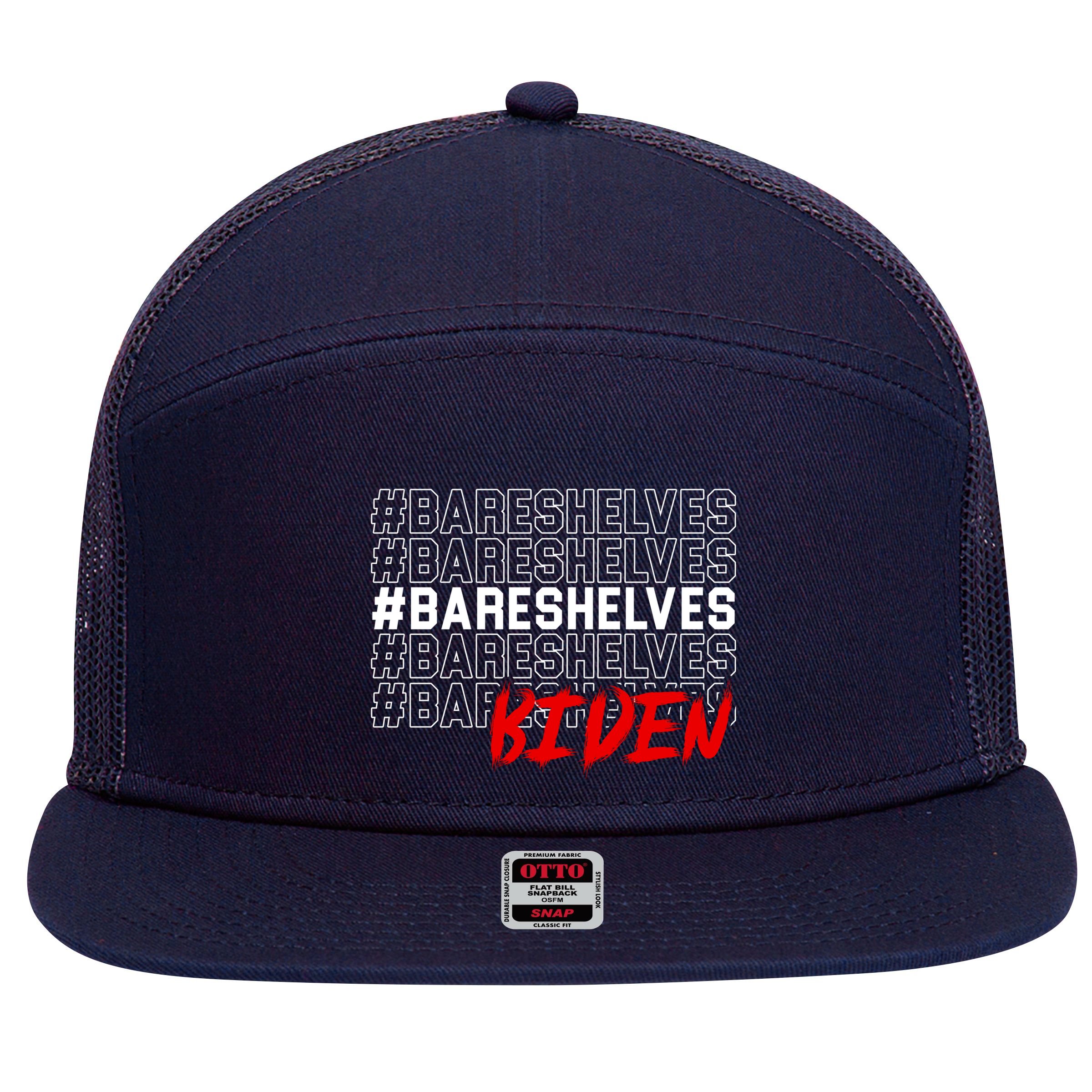 Bare Shelves Biden 7 Panel Mesh Trucker Snapback Hat