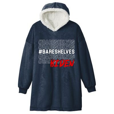 Bare Shelves Biden Hooded Wearable Blanket