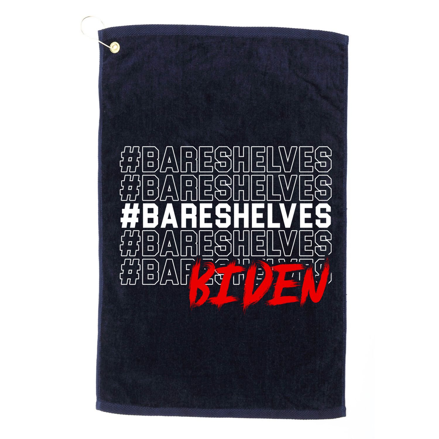 Bare Shelves Biden Golf Towel