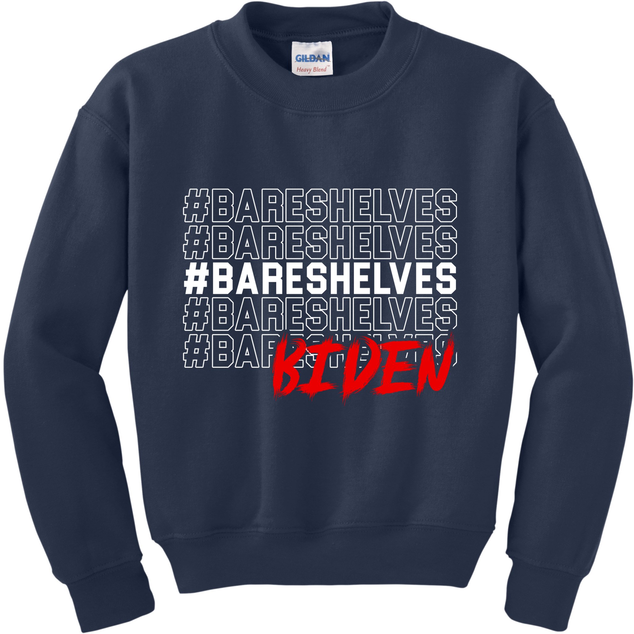 Bare Shelves Biden Kids Sweatshirt