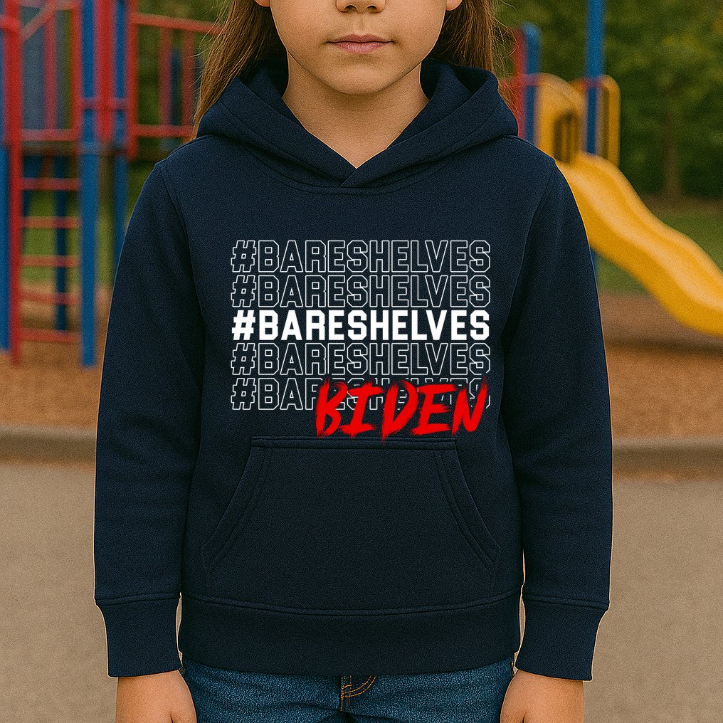 Bare Shelves Biden Kids Hoodie