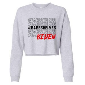 Bare Shelves Biden Cropped Pullover Crew