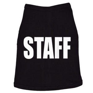 Black Staff Doggie Tank