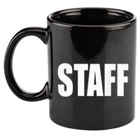 Black Staff 11oz C Handle Ceramic Mug
