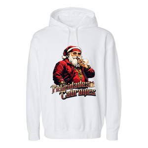 Bad Santa Boricua Garment-Dyed Fleece Hoodie