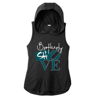 Brotherly Shove Ladies PosiCharge Tri-Blend Wicking Draft Hoodie Tank