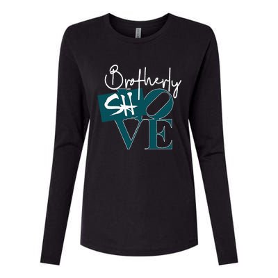 Brotherly Shove Womens Cotton Relaxed Long Sleeve T-Shirt