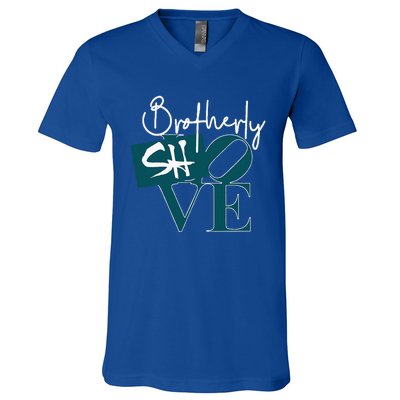 Brotherly Shove V-Neck T-Shirt