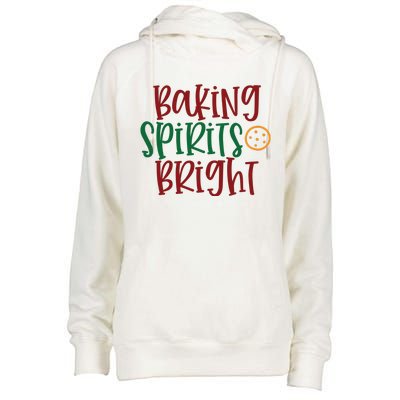 Baking Spirits Bright Womens Funnel Neck Pullover Hood