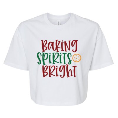 Baking Spirits Bright Bella+Canvas Jersey Crop Tee