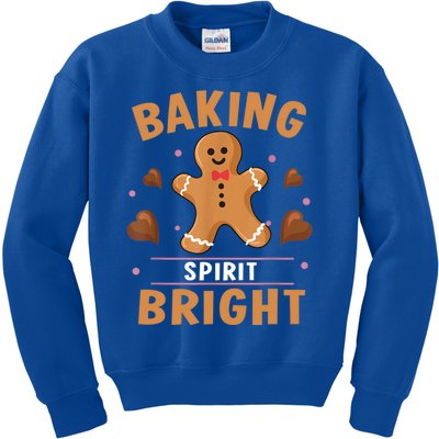 Baking Spirit Bright Donut Christmas Gingerbread Cookie Gift Kids Sweatshirt