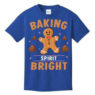 Baking Spirit Bright Donut Christmas Gingerbread Cookie Gift Kids T-Shirt