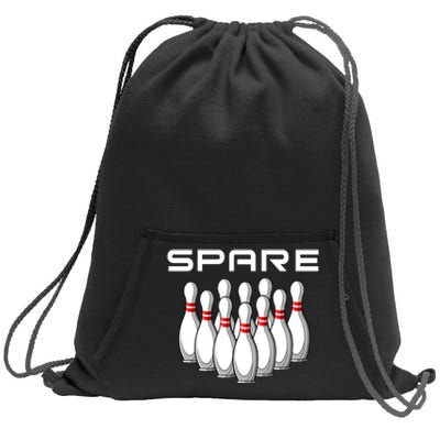 Bowling Spare Sweatshirt Cinch Pack Bag