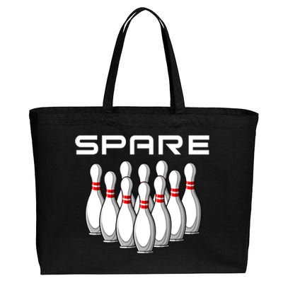 Bowling Spare Cotton Canvas Jumbo Tote