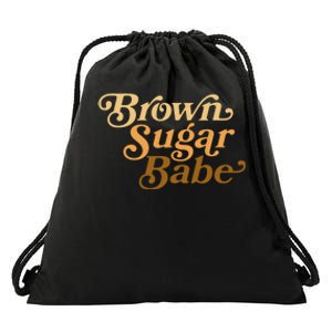 Brown Sugar Babe Melanin Drawstring Bag