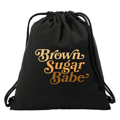 Brown Sugar Babe Melanin Drawstring Bag