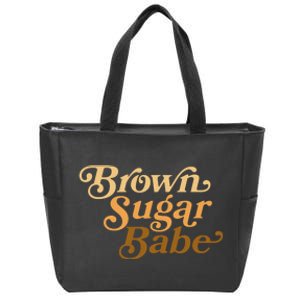 Brown Sugar Babe Melanin Zip Tote Bag