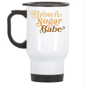 Brown Sugar Babe Melanin Stainless Steel Travel Mug