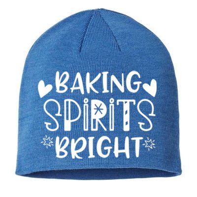 Baking Spirits Bright Funny Baker Christmas Party Holiday Gift Sustainable Beanie