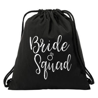 Bride Squad Bachelorette Party Bridesmaid Bridal Shower Drawstring Bag