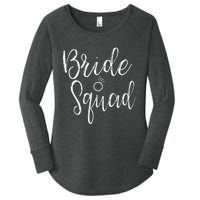 Bride Squad Bachelorette Party Bridesmaid Bridal Shower Women's Perfect Tri Tunic Long Sleeve Shirt