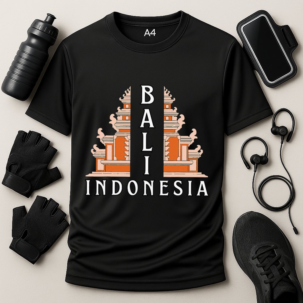 Bali Souvenir Bali Indonesia Souvenir Bali Cooling Performance Crew T-Shirt