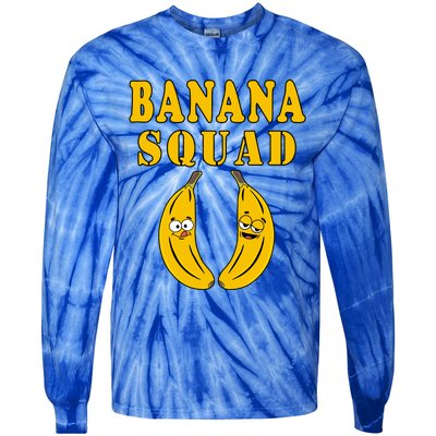 Banana Squad Bananas Cool Gift Tie-Dye Long Sleeve Shirt