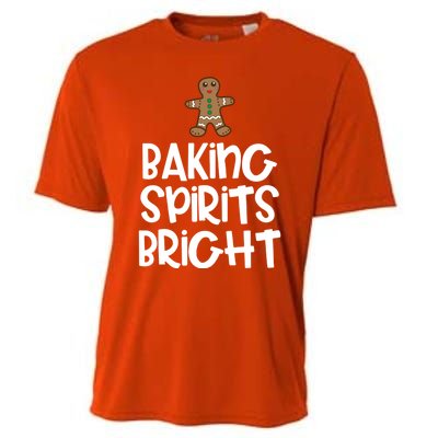 Baking Spirits Bright Christmas Cool Gift Cooling Performance Crew T-Shirt