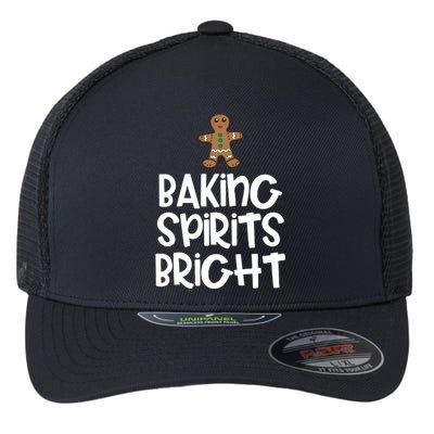 Baking Spirits Bright Christmas Cool Gift Flexfit Unipanel Trucker Cap