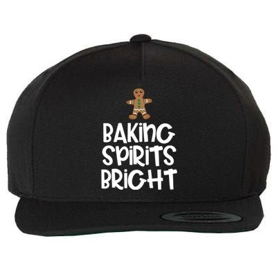 Baking Spirits Bright Christmas Cool Gift Wool Snapback Cap