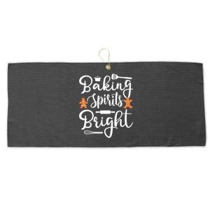 Baking Spirit Bright Cool Holiday Gift Funny Christmas Baker Gift Large Microfiber Waffle Golf Towel