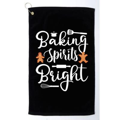 Baking Spirit Bright Cool Holiday Gift Funny Christmas Baker Gift Platinum Collection Golf Towel