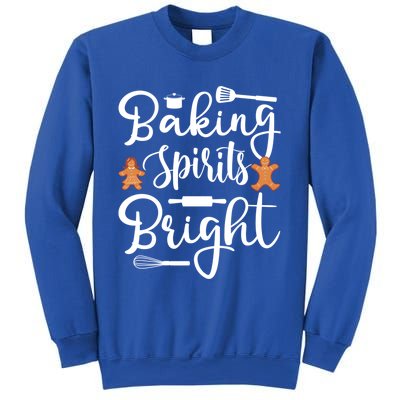 Baking Spirit Bright Cool Holiday Gift Funny Christmas Baker Gift Sweatshirt