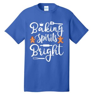 Baking Spirit Bright Cool Holiday Gift Funny Christmas Baker Gift Tall T-Shirt