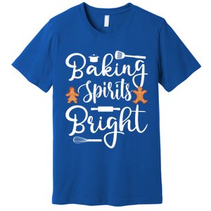 Baking Spirit Bright Cool Holiday Gift Funny Christmas Baker Gift Premium T-Shirt