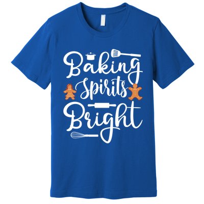 Baking Spirit Bright Cool Holiday Gift Funny Christmas Baker Gift Premium T-Shirt