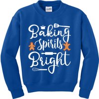 Baking Spirit Bright Cool Holiday Gift Funny Christmas Baker Gift Kids Sweatshirt