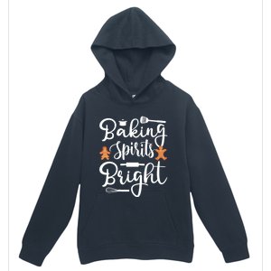 Baking Spirit Bright Cool Holiday Gift Funny Christmas Baker Gift Urban Pullover Hoodie