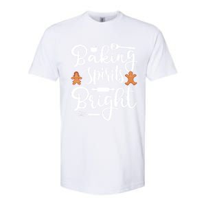 Baking Spirit Bright Cool Holiday Gift Funny Christmas Baker Gift Softstyle CVC T-Shirt