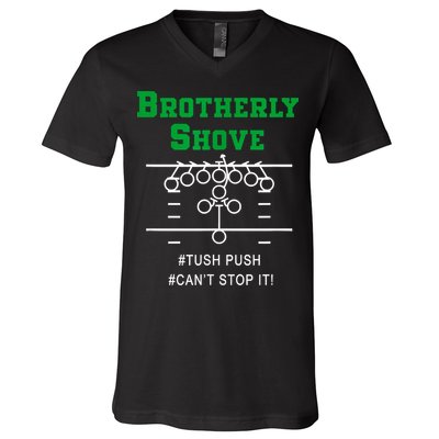 Brotherly Shove V-Neck T-Shirt