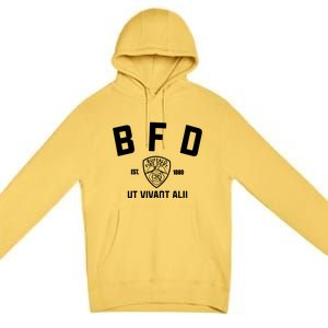 Buffalo Sabres Bfd Buffalo Fire Dept Ut Vivant Alii Est 1880 Premium Pullover Hoodie