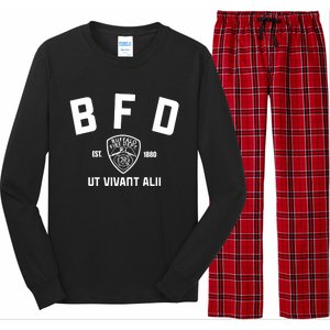 Buffalo Sabres Bfd Buffalo Fire Dept Ut Vivant Alii Est 1880 Long Sleeve Pajama Set