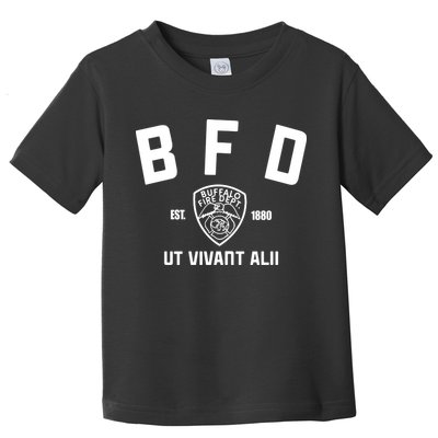 Buffalo Sabres Bfd Buffalo Fire Dept Ut Vivant Alii Est 1880 Toddler T-Shirt