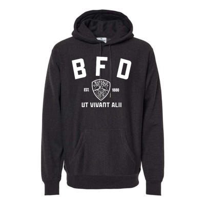 Buffalo Sabres Bfd Buffalo Fire Dept Ut Vivant Alii Est 1880 Premium Hoodie