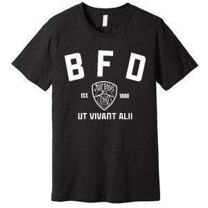 Buffalo Sabres Bfd Buffalo Fire Dept Ut Vivant Alii Est 1880 Premium T-Shirt