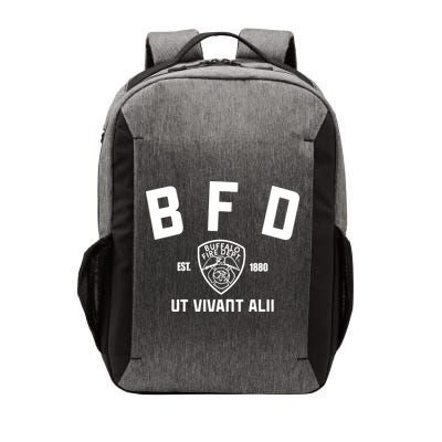 Buffalo Sabres Bfd Buffalo Fire Dept Ut Vivant Alii Est 1880 Vector Backpack